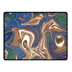 Pattern Psychedelic Hippie Abstract Fleece Blanket (small)