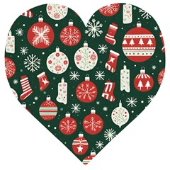 Christmas Decoration Winter Xmas Wooden Puzzle Heart by Vaneshop
