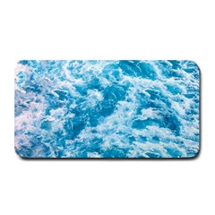 Blue Ocean Wave Texture Medium Bar Mat by Jack14