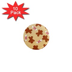 Gingerbread Christmas Time 1  Mini Magnet (10 Pack)  by Pakjumat