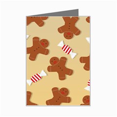 Gingerbread Christmas Time Mini Greeting Card by Pakjumat