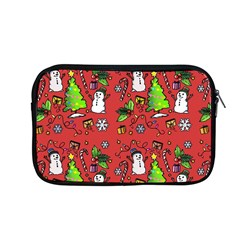 Santa Snowman Gift Holiday Apple Macbook Pro 13  Zipper Case by Pakjumat