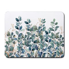 Green And Gold Eucalyptus Leaf Small Mousepad by Jack14