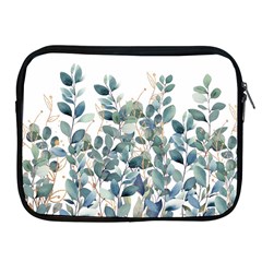 Green And Gold Eucalyptus Leaf Apple Ipad 2/3/4 Zipper Cases by Jack14