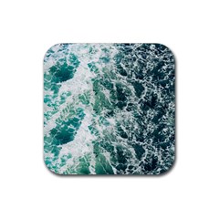 Blue Ocean Waves Rubber Coaster (square) by Jack14
