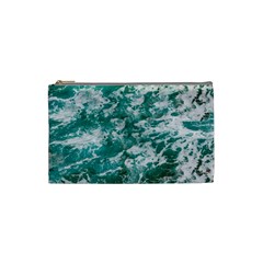 Blue Ocean Waves 2 Cosmetic Bag (small) by Jack14