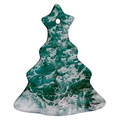 Blue Ocean Waves 2 Christmas Tree Ornament (two Sides) by Jack14