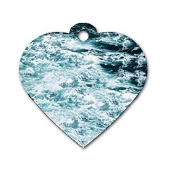 Ocean Wave Dog Tag Heart (two Sides) by Jack14