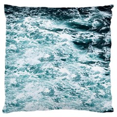 Ocean Wave Standard Premium Plush Fleece Cushion Case (two Sides) by Jack14