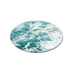 Blue Crashing Ocean Wave Sticker Oval (10 Pack) by Jack14