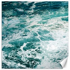 Blue Crashing Ocean Wave Canvas 12  X 12  by Jack14