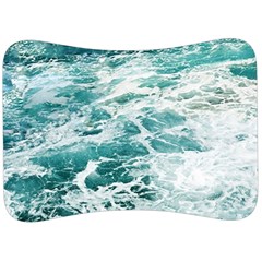 Blue Crashing Ocean Wave Velour Seat Head Rest Cushion by Jack14