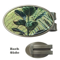 Botanical Tropical Motif Photo Art Money Clips (oval)  by dflcprintsclothing