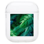 Tropical Green Leaves Background AirPods 1/2 Case