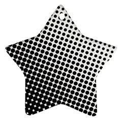 Background-wallpaper-texture-lines Dot Dots Black White Star Ornament (two Sides) by Amaryn4rt