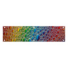 Bubbles Rainbow Colourful Colors Banner And Sign 4  X 1  by Amaryn4rt