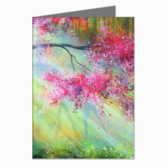 Forests Stunning Glimmer Paintings Sunlight Blooms Plants Love Seasons Traditional Art Flowers Sunsh Greeting Cards (pkg Of 8)