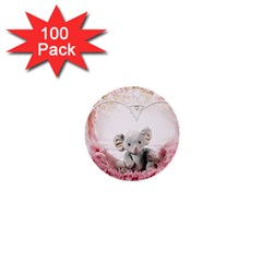 Elephant-heart-plush-vertical-toy 1  Mini Buttons (100 Pack)  by Amaryn4rt