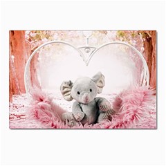 Elephant-heart-plush-vertical-toy Postcard 4 x 6  (pkg Of 10) by Amaryn4rt