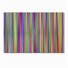 Striped-stripes-abstract-geometric Postcard 4 x 6  (pkg Of 10) by Amaryn4rt