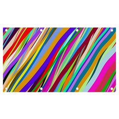 Multi-color Tangled Ribbons Background Wallpaper Banner And Sign 7  X 4  by Amaryn4rt