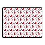 Christmas Template Advent Cap Two Sides Fleece Blanket (Small)