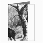 Stag-deer-forest-winter-christmas Greeting Cards (Pkg of 8)