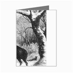 Stag-deer-forest-winter-christmas Mini Greeting Card