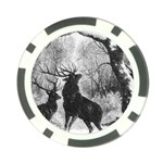 Stag-deer-forest-winter-christmas Poker Chip Card Guard (10 pack)