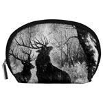 Stag-deer-forest-winter-christmas Accessory Pouch (Large)
