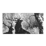 Stag-deer-forest-winter-christmas Satin Wrap 35  x 70 