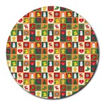 Pattern-christmas-patterns Round Mousepad