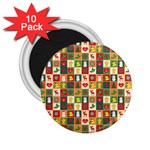 Pattern-christmas-patterns 2.25  Magnets (10 pack) 