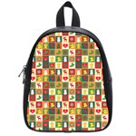 Pattern-christmas-patterns School Bag (Small)