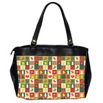 Pattern-christmas-patterns Oversize Office Handbag (2 Sides) Back