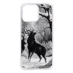 Stag-deer-forest-winter-christmas iPhone 14 Pro Max TPU UV Print Case