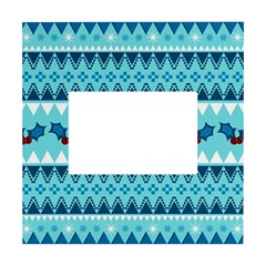 Blue Christmas Vintage Ethnic Seamless Pattern White Box Photo Frame 4  X 6  by Amaryn4rt