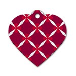 Christmas-background-wallpaper Dog Tag Heart (Two Sides)