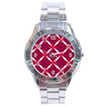 Christmas-background-wallpaper Stainless Steel Analogue Watch
