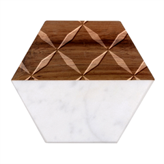 Christmas-background-wallpaper Marble Wood Coaster (hexagon)  by Amaryn4rt
