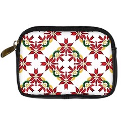 Christmas-wallpaper-background Digital Camera Leather Case by Amaryn4rt