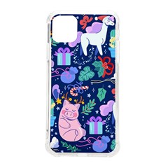 Colorful-funny-christmas-pattern Pig Animal Iphone 11 Pro Max 6 5 Inch Tpu Uv Print Case by Amaryn4rt