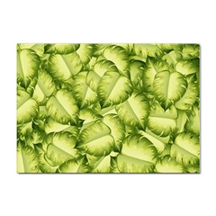 Seamless-pattern-with-green-leaves Sticker A4 (10 Pack)