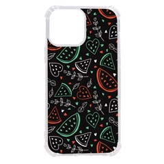 Seamless-vector-pattern-with-watermelons-mint -- Iphone 13 Pro Max Tpu Uv Print Case by Amaryn4rt