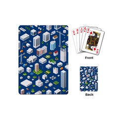 Isometric-seamless-pattern-megapolis Playing Cards Single Design (mini) by Amaryn4rt