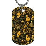 Christmas Background Dog Tag (Two Sides)