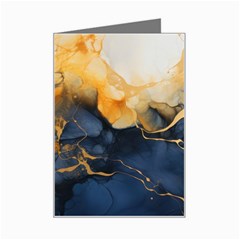 Abstract Marble Design Background Mini Greeting Card by Pakjumat