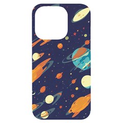 Space Galaxy Planet Universe Stars Night Fantasy Iphone 14 Pro Black Uv Print Case by Pakjumat