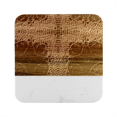 Psychedelic Screen Trippy Marble Wood Coaster (square) by Modalart