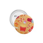 Fast Junk Food  Pizza Burger Cool Soda Pattern 1.75  Buttons